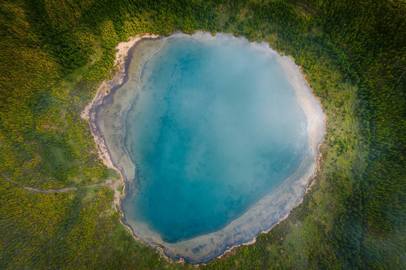 Azores crater lake, Portugal